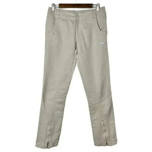 Puma Khaki Zip Bottom Straight Leg Active Pants S